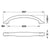 Hafele H2180 Cabinet Handle - Illustration