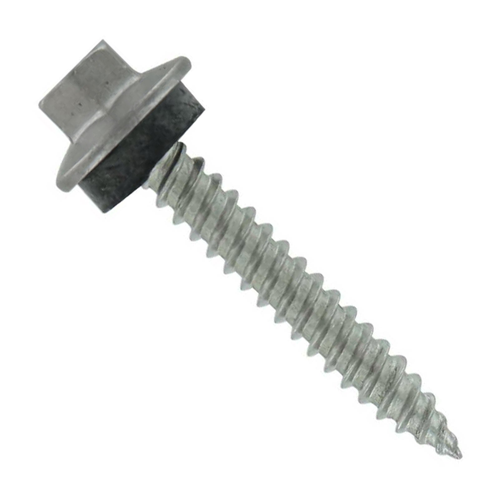 #10 x 1" SS Woodbinder Metal Roofing Screw - Ash Gray