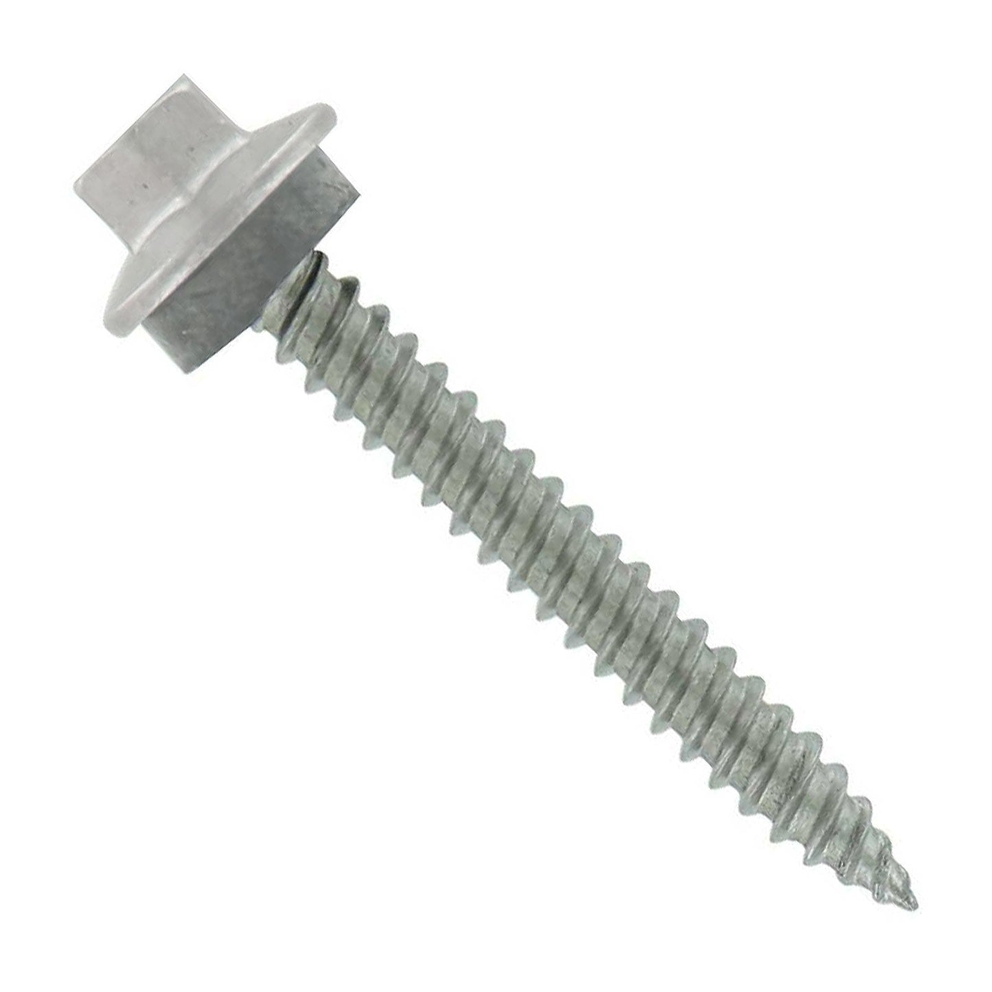 #10 x 1-1/2" SS Woodbinder Metal Roofing Screw - Polar White