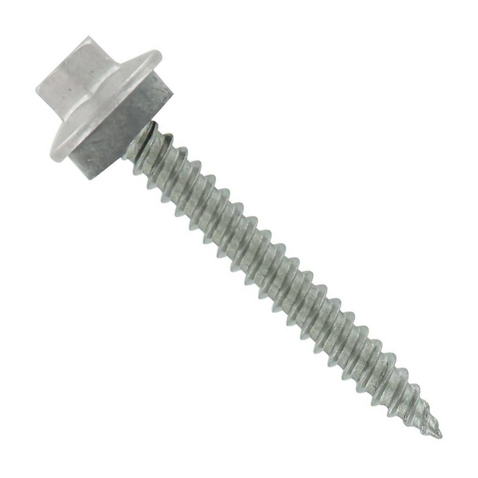 #10 x 1-1/2" SS Woodbinder Metal Roofing Screw - Polar White