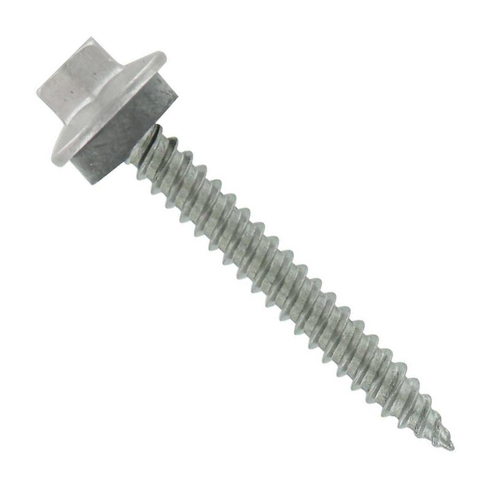 #10 x 1-1/2" SS Woodbinder Metal Roofing Screw - Alamo White