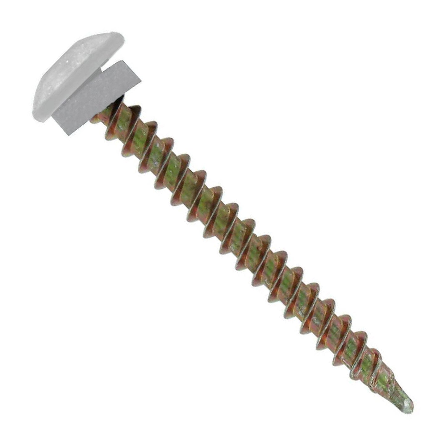 #10 x 2" Eclipse Woodbinder Metal Roofing Screw - Alamo White