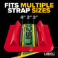 10-2/3" Cargo Corner Guard | 4-1/4" Slot For Strap | Red Plastic | 20-Pack