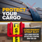 10-2/3" Cargo Corner Guard | 4-1/4" Slot For Strap | Red Plastic