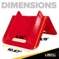 10-2/3" Cargo Corner Guard | 4-1/4" Slot For Strap | Red Plastic | 20-Pack