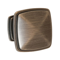 Hafele Keystone Cabinet Knob - Satin/Brushed Pewter