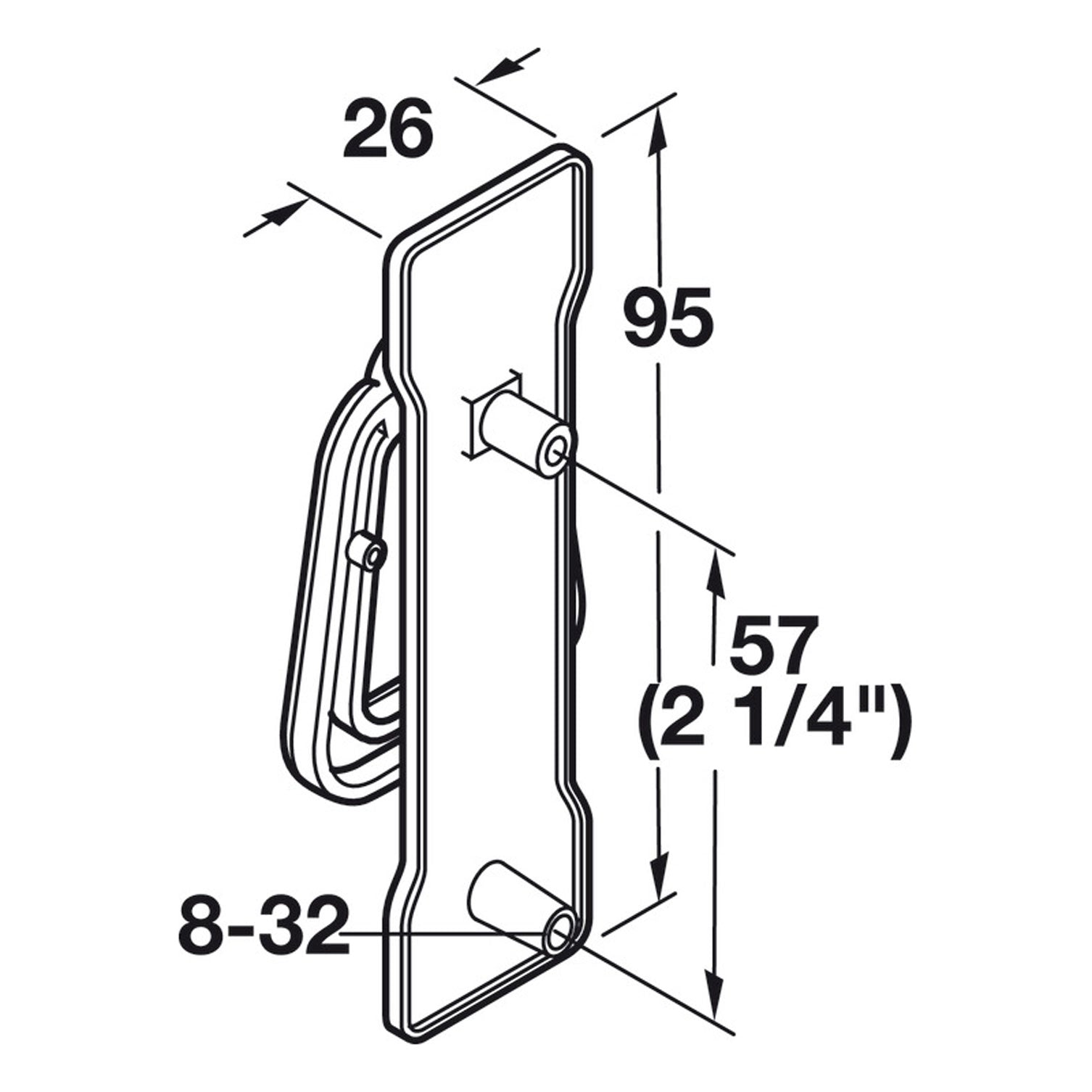 Hafele Mission Ring Handle - Illustration