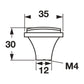 Hafele Beaulieu Cabinet Knob Illustration