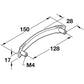 Hafele Revival Cabinet Handle - Illustration