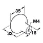 Hafele Arcadian Cabinet Knob Illustration