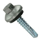#12 x 1 ZXL Steelbinder Metal Roofing Screw Ash Gray, Pkg 250