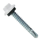 #12 X 1-1/2" Maxx Steelbinder Metal Roofing Screw - Polar White, Pkg 250