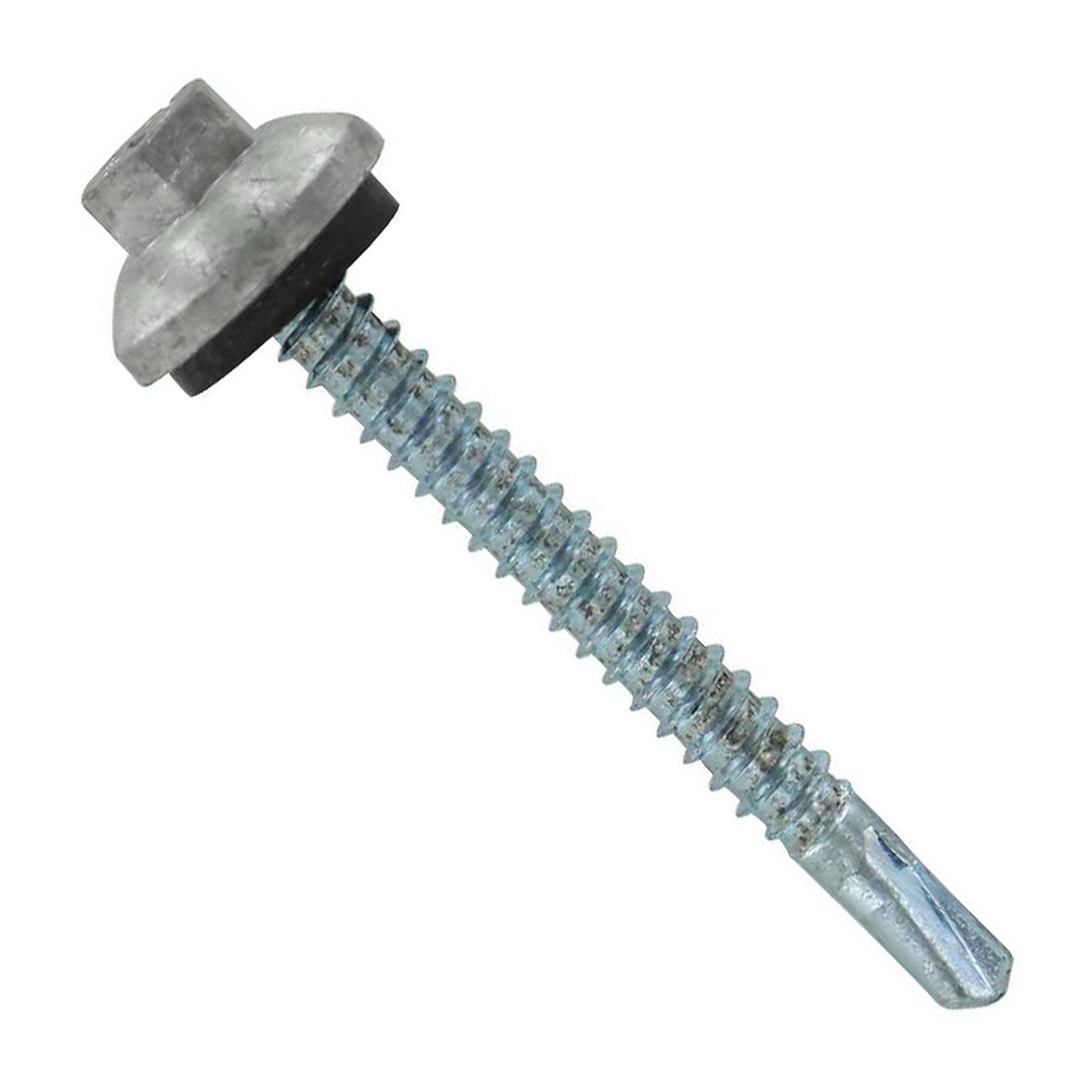 #12 x 2 ZXL Steelbinder Metal Roofing Screw Ash Gray, Pkg 250