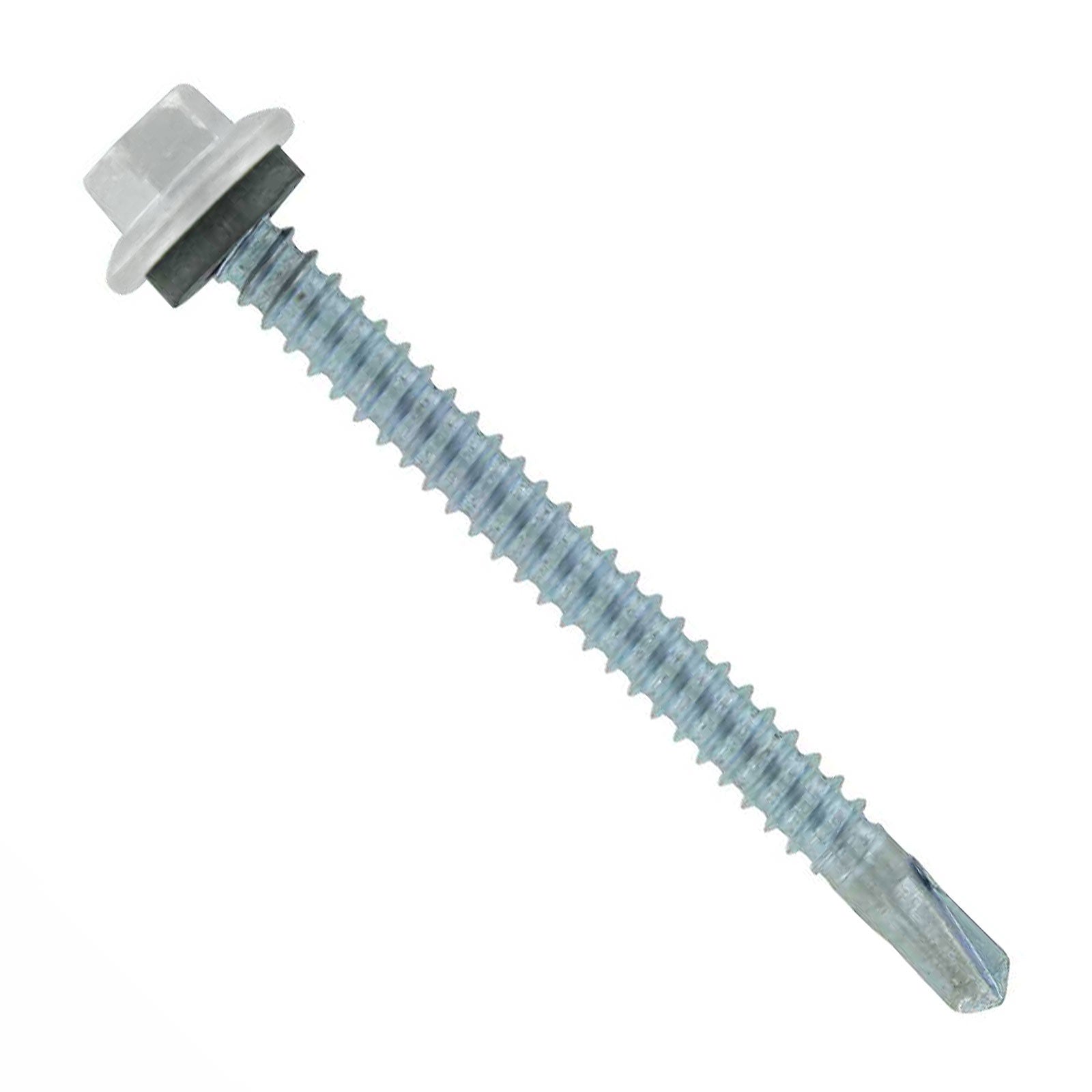 #12 x 2-1/2" Maxx Steelbinder Metal Roofing Screw - Polar White, Pkg 250