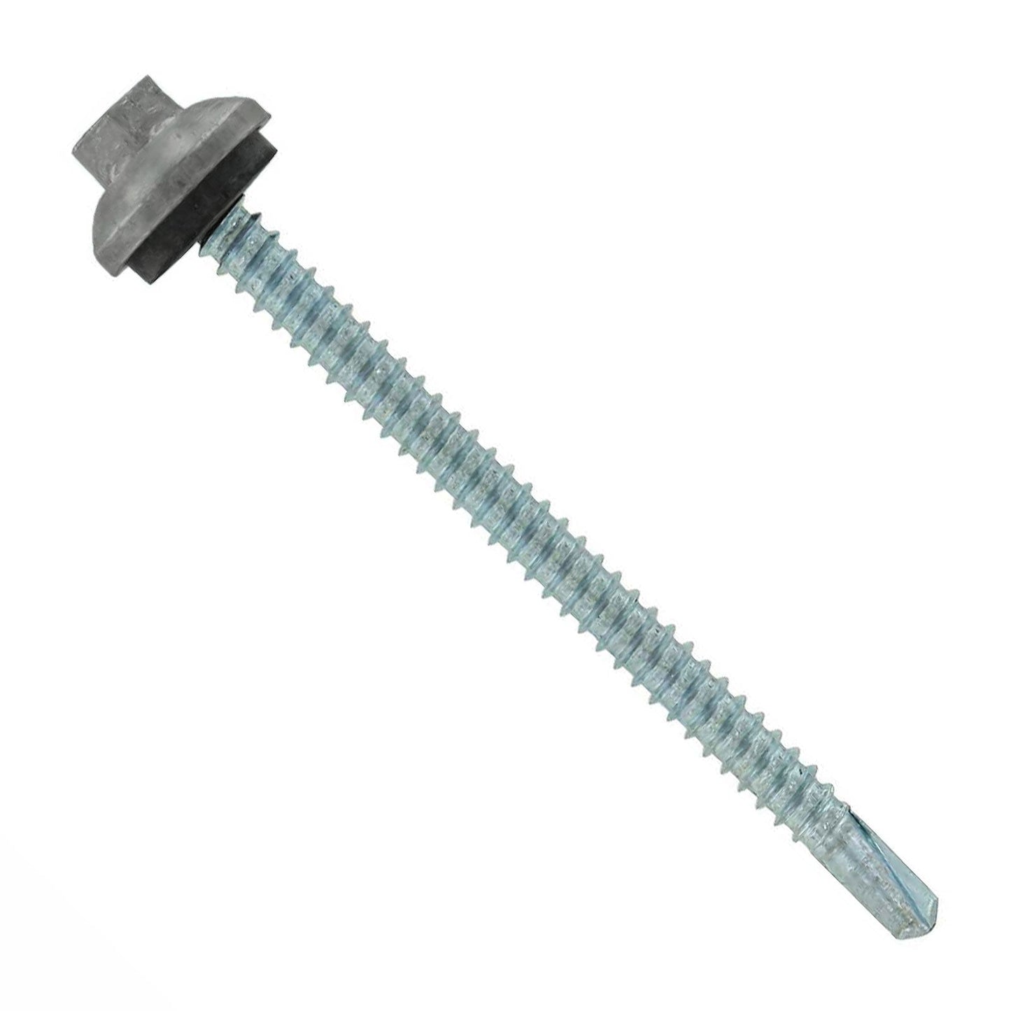 #12 x 3 ZXL Steelbinder Metal Roofing Screw Ash Gray, Pkg 250