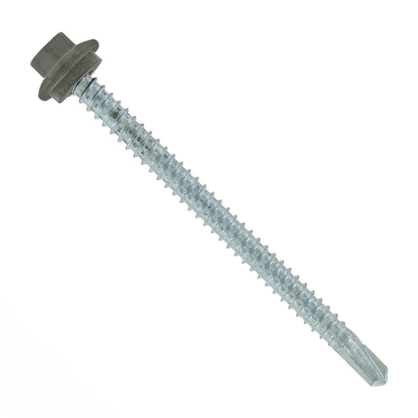 ST Fastening 12 x 3" Self-Drilling Maxx Steelbinder Metal Roofing Screw, Hex Washer Head - Burnished Slate, Qty. 250