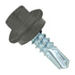 ST Fastening #12 X 3/4" Self-Drilling Maxx Steelbinder Metal Roofing Screw, Hex-Washer Head - Burnished Slate, Qty. 250