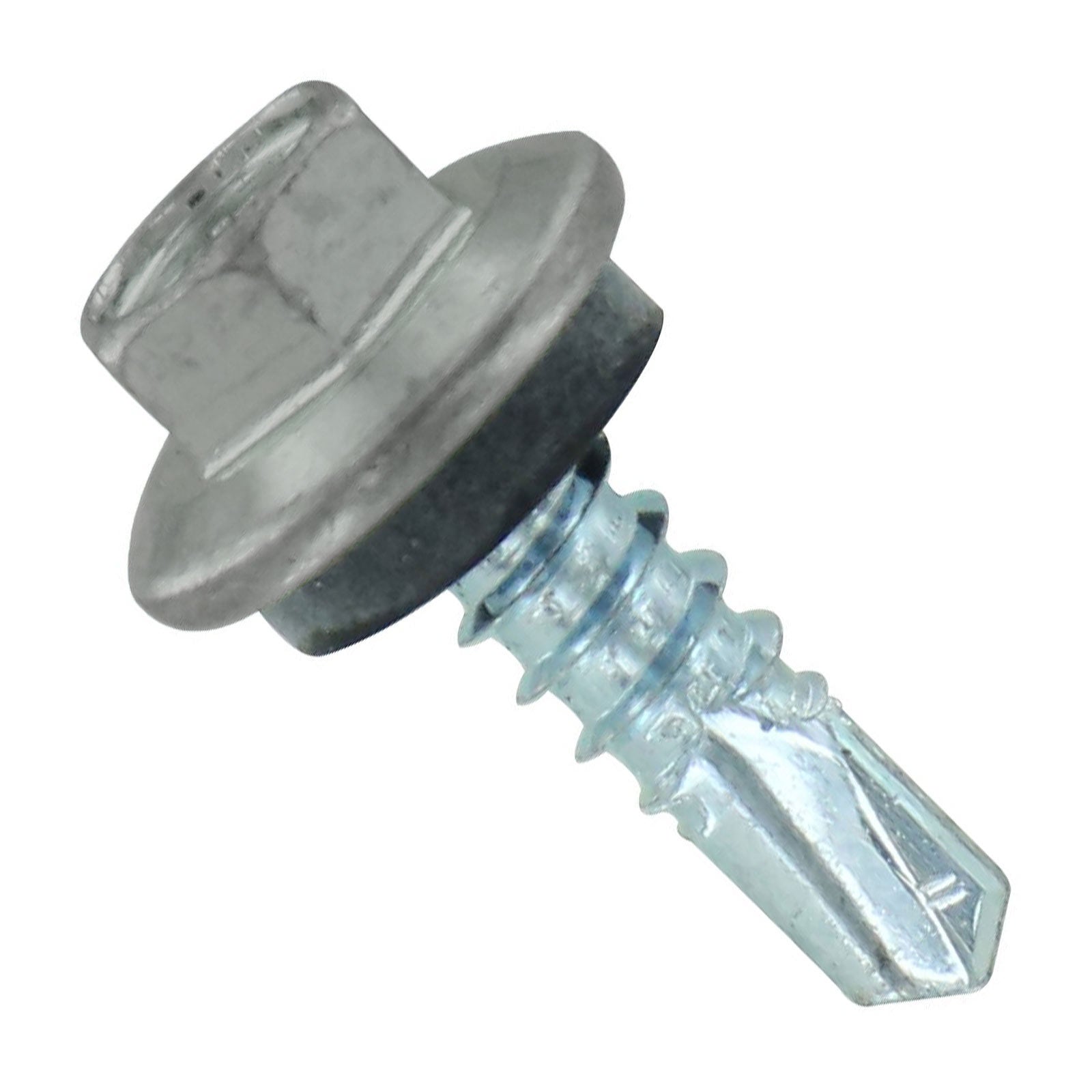 #12 X 3/4 Maxx Steelbinder Metal Roofing Screw Ash Gray, Pkg 250