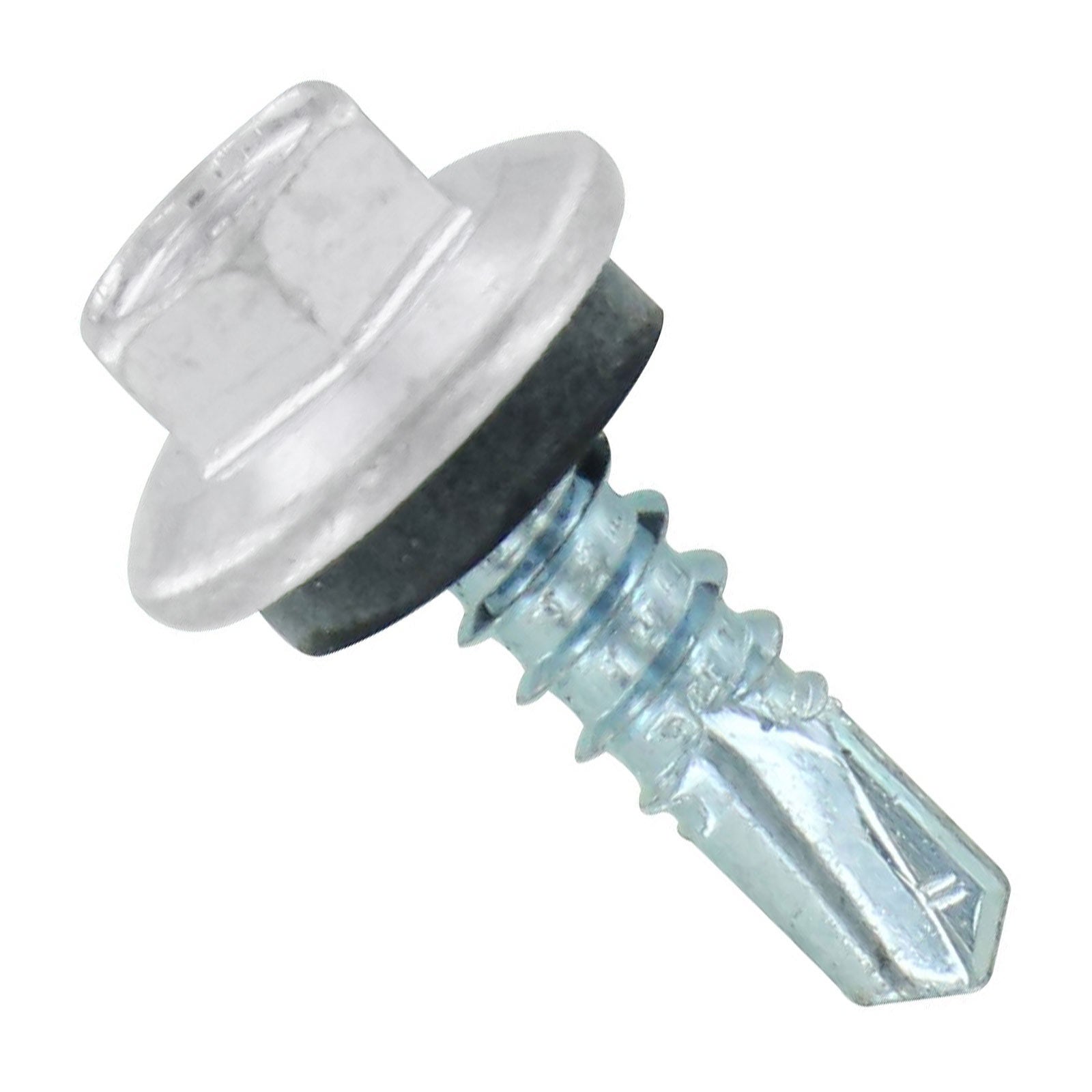 #12 X 3/4" Maxx Steelbinder Metal Roofing Screw - Polar White, Pkg 250