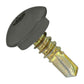 ST Fastening #12 x 3/4" Self-Drilling Eclipse Steelbinder Metal Roofing Screw, Star Truss Head - Burnished Slate, Qty. 250