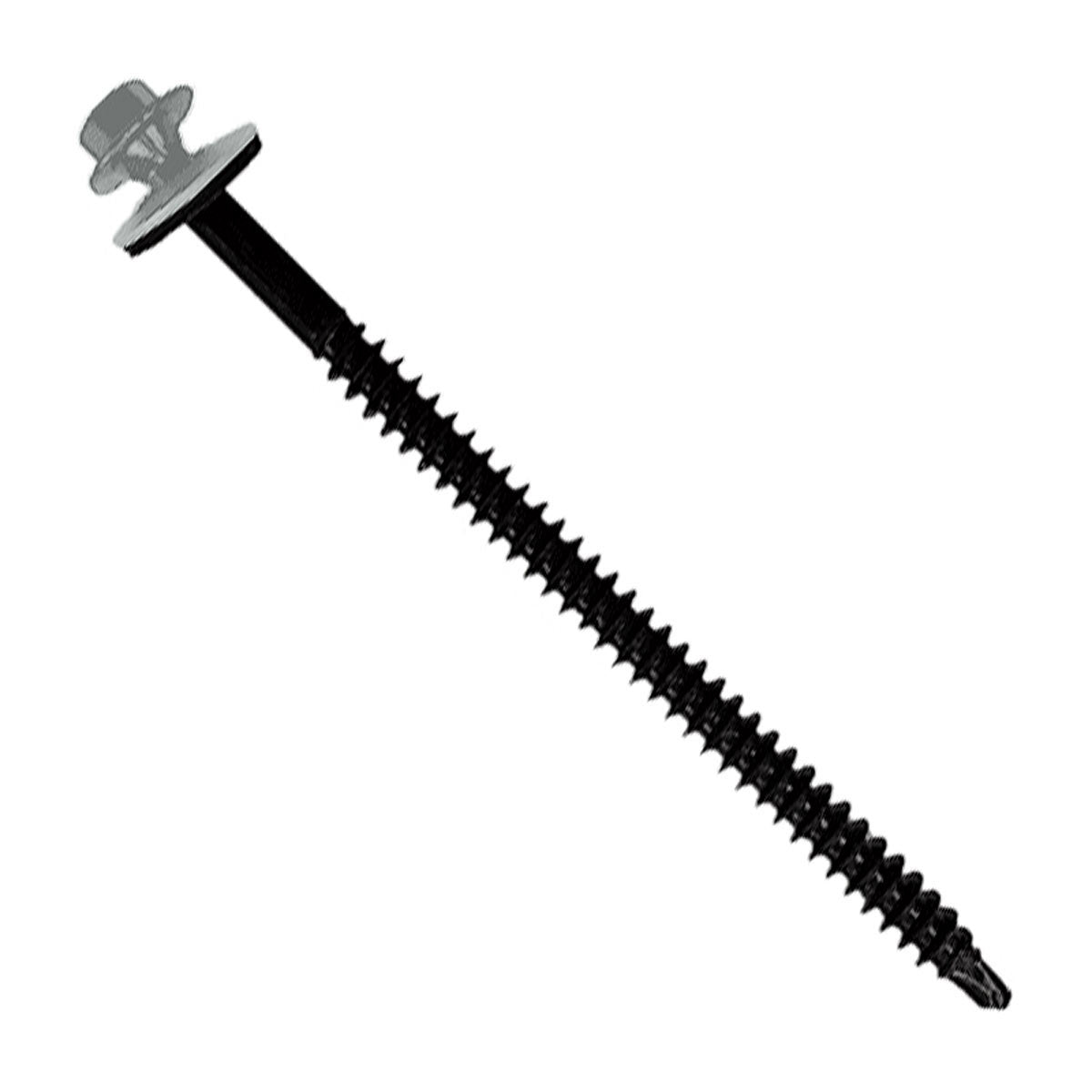 #12 X 3-3/4" InsulDrill Metal Roofing Screw - Ash Gray