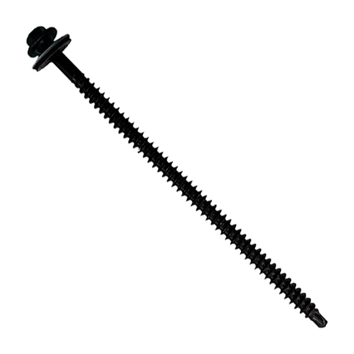 #12 X 412 inch InsulDrill Metal Roofing Screw Black Pkg 250