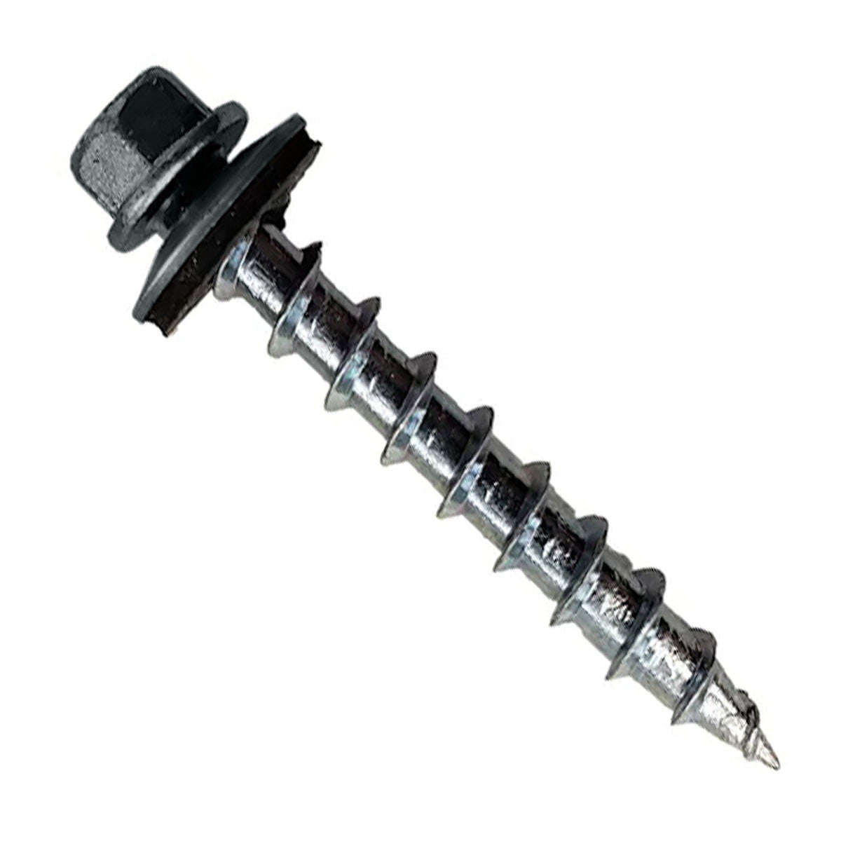 12# x 112 inch Type 17 Woodbinder Metal Roofing Screw For OSB Black Pkg 250 image 1 of 2