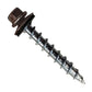 #12 x 1-1/2" Type 17 Woodbinder Metal Roofing Screw For OSB - Koko Brown, Pkg 250