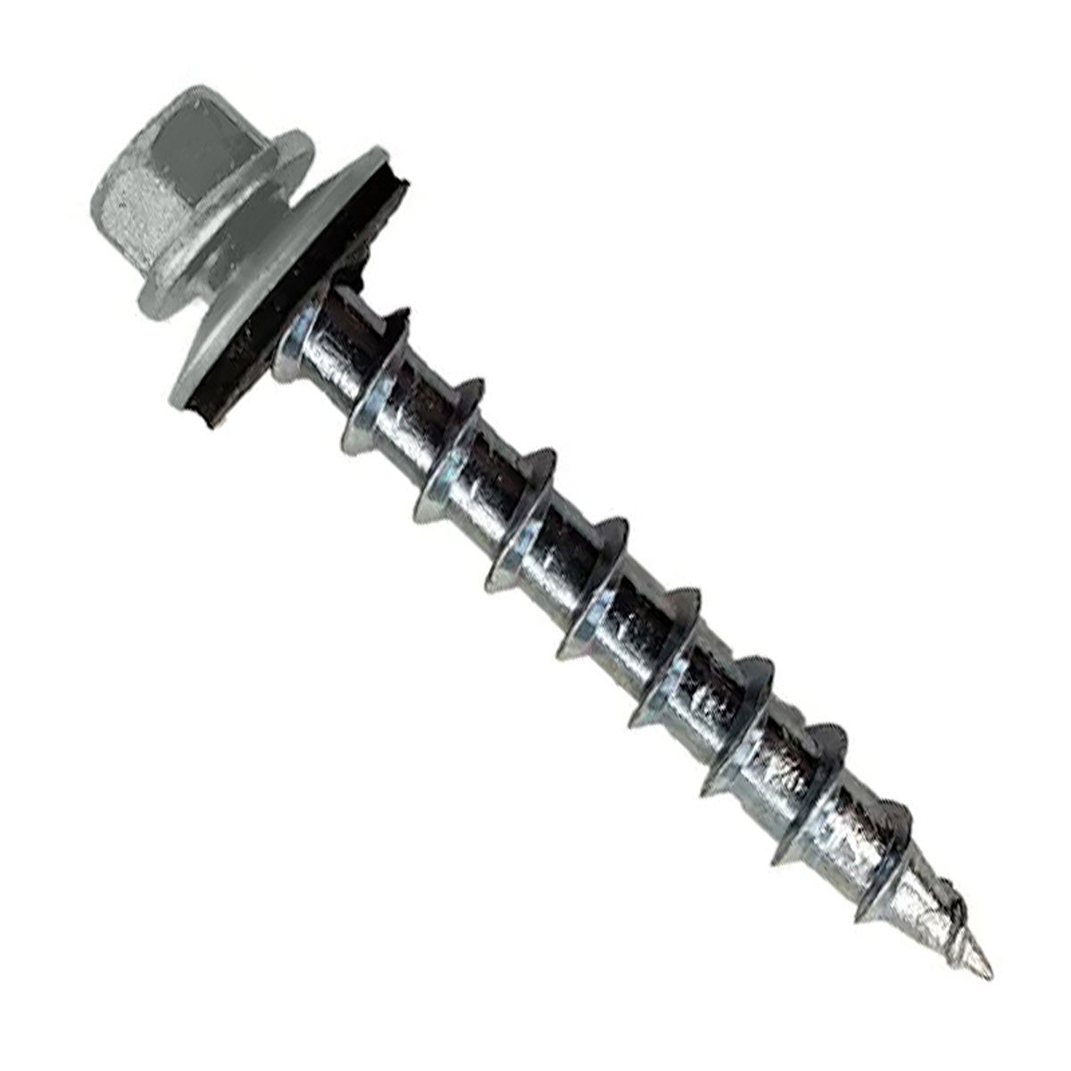 #12 x 1-1/2" Type 17 Woodbinder Metal Roofing Screw For OSB - Ash Gray, Pkg 250