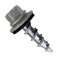#12 x 3/4" Type 17 Woodbinder Metal Roofing Screw For OSB - Ash Gray