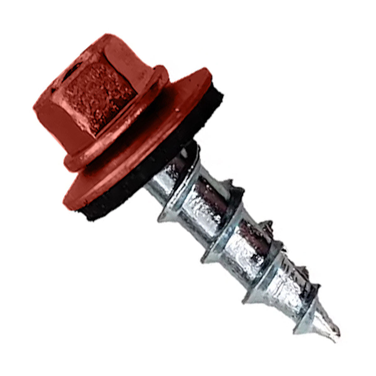 #12 x 34 inch Type 17 Woodbinder Metal Roofing Screw For OSB Rustic Red Pkg 250 image 1 of 2