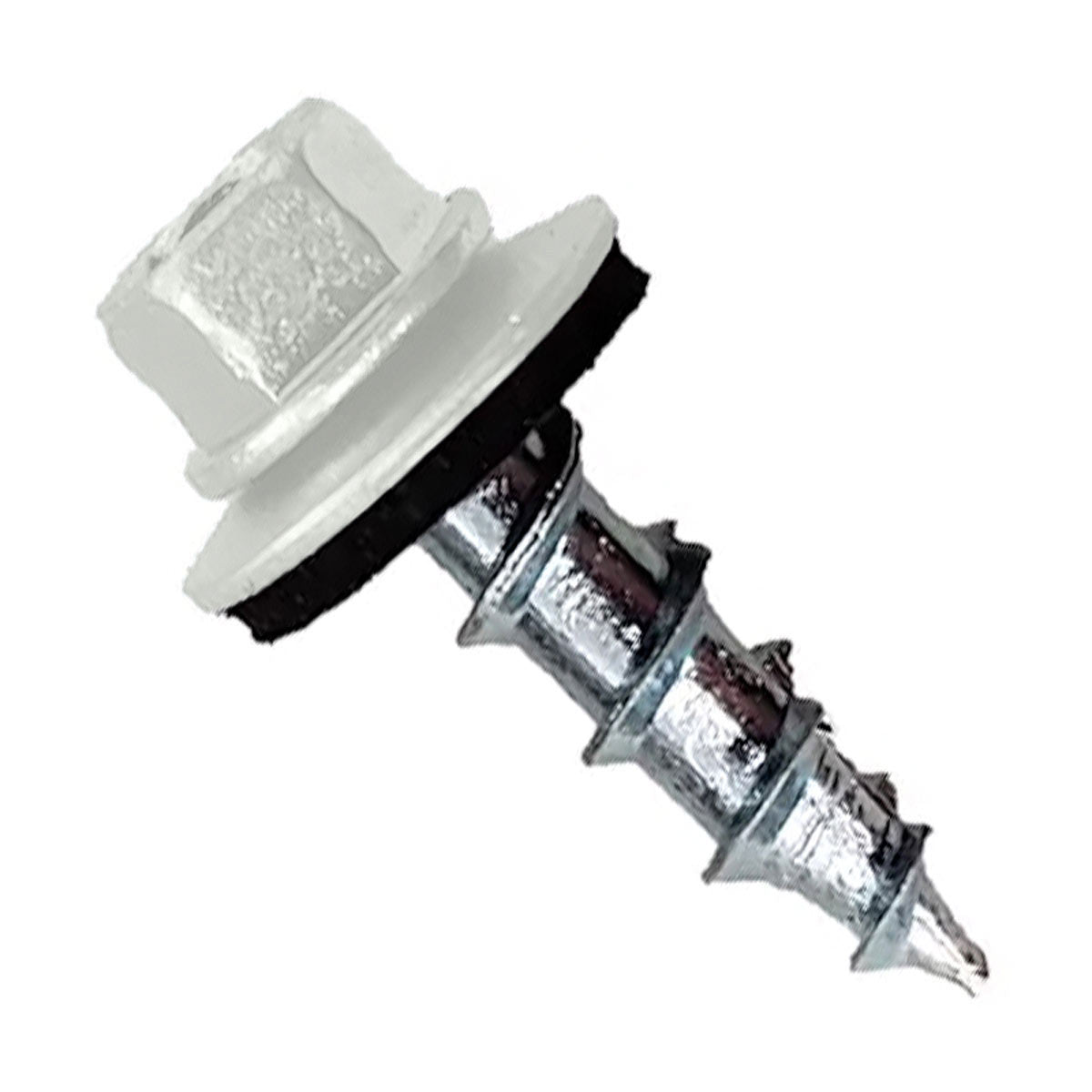 #12 x 3/4" Type 17 Woodbinder Metal Roofing Screw For OSB - Polar White