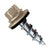 #12 x 34 inch Type 17 Woodbinder Metal Roofing Screw For OSB Light Stone Pkg 250 image 1 of 2
