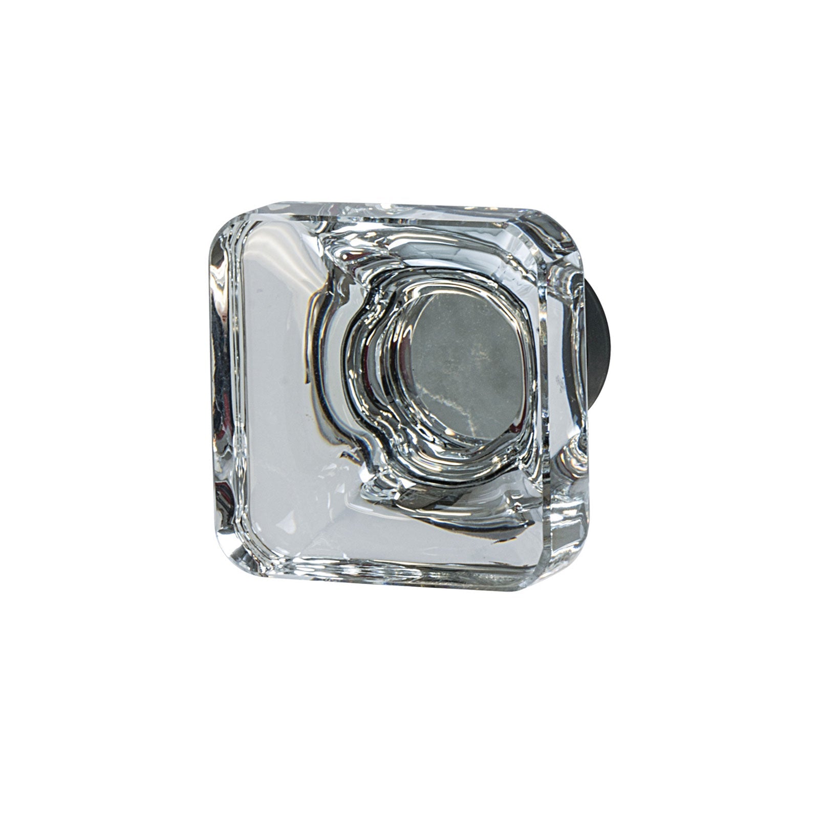 Hafele Amerock Glacio Cabinet Knob - Clear/Oil-Rubbed Bronze