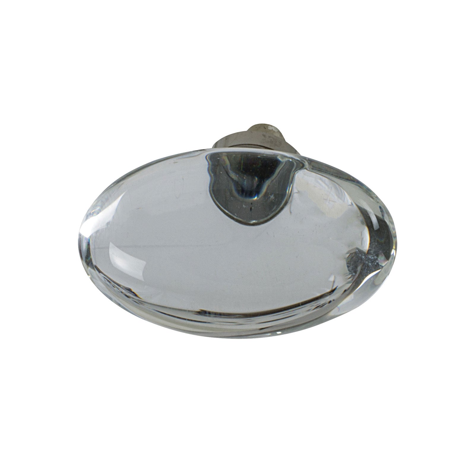 Hafele Amerock Glacio Cabinet Knob - Clear/Polished Nickel