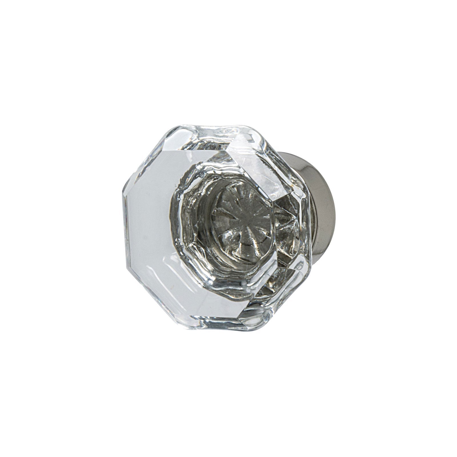 Hafele Amerock Traditional Classic Cabinet Knob - Clear/Polished Nickel