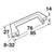 Hafele Amerock Backrock Cabinet Handle Illustration