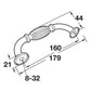 Hafele Amerock Blythe Cabinet Handle Illustration