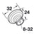 Hafele Amerock Allison Cabinet Knob Illustration