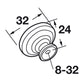 Hafele Amerock Allison Cabinet Knob Illustration