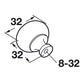 Hafele Amerock Allison Revival Cabinet Knob Illustration