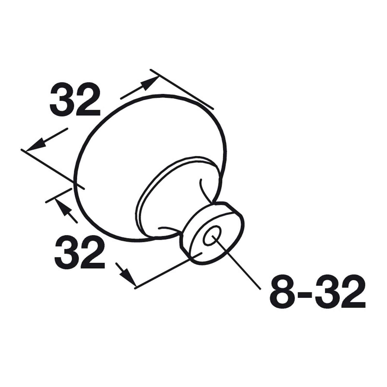 Hafele Amerock Allison Revival Cabinet Knob Illustration