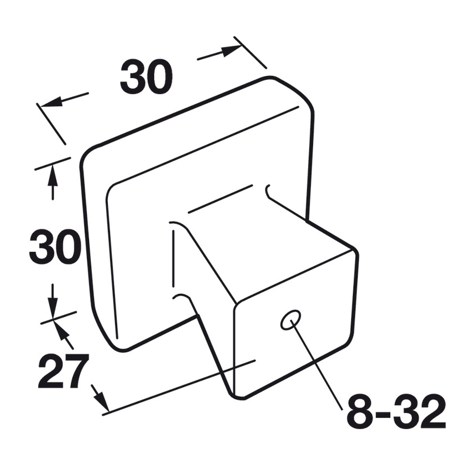 Hafele Amerock Blackrock Cabinet Knob Illustration