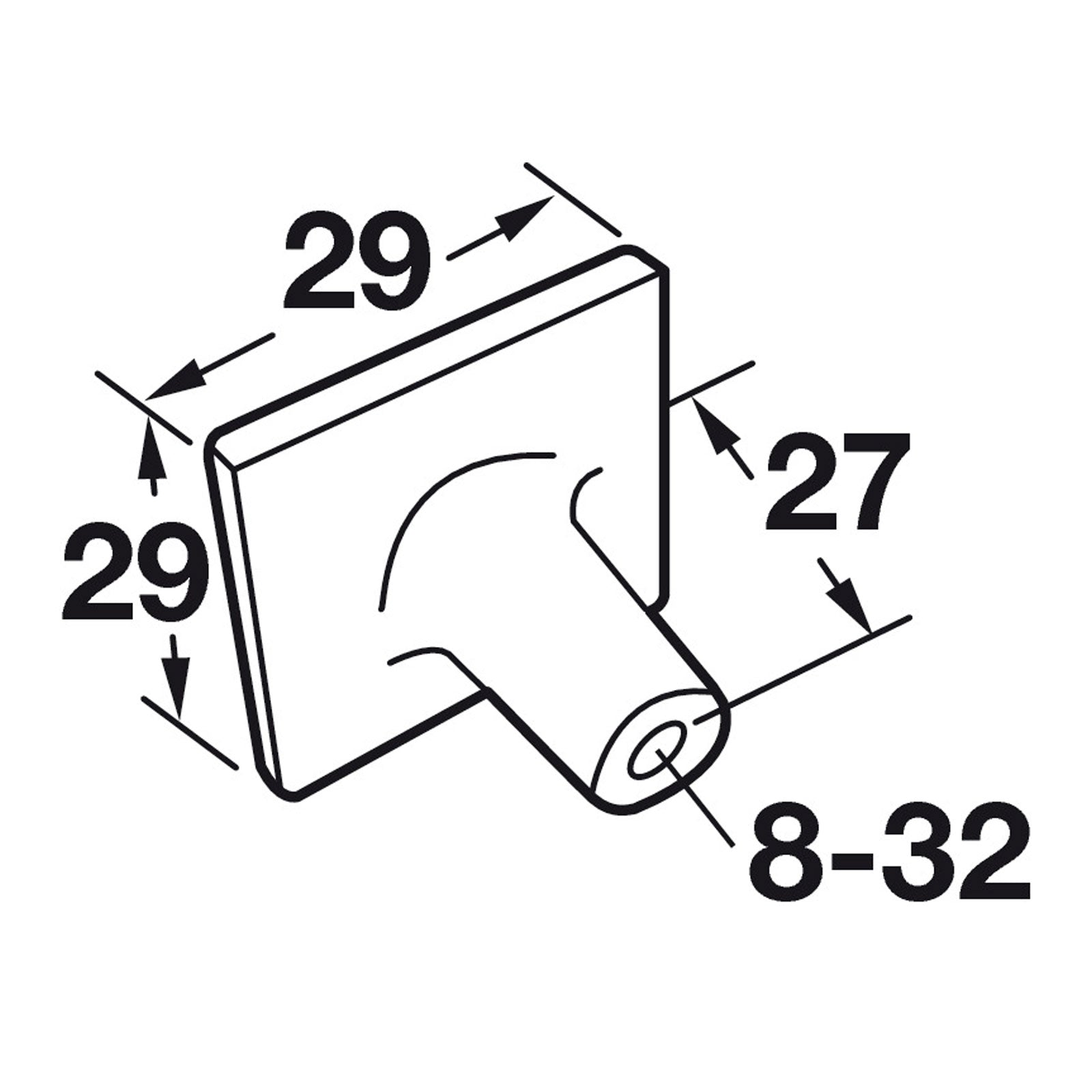 Hafele Amerock Extensity Cabinet Knob Illustration