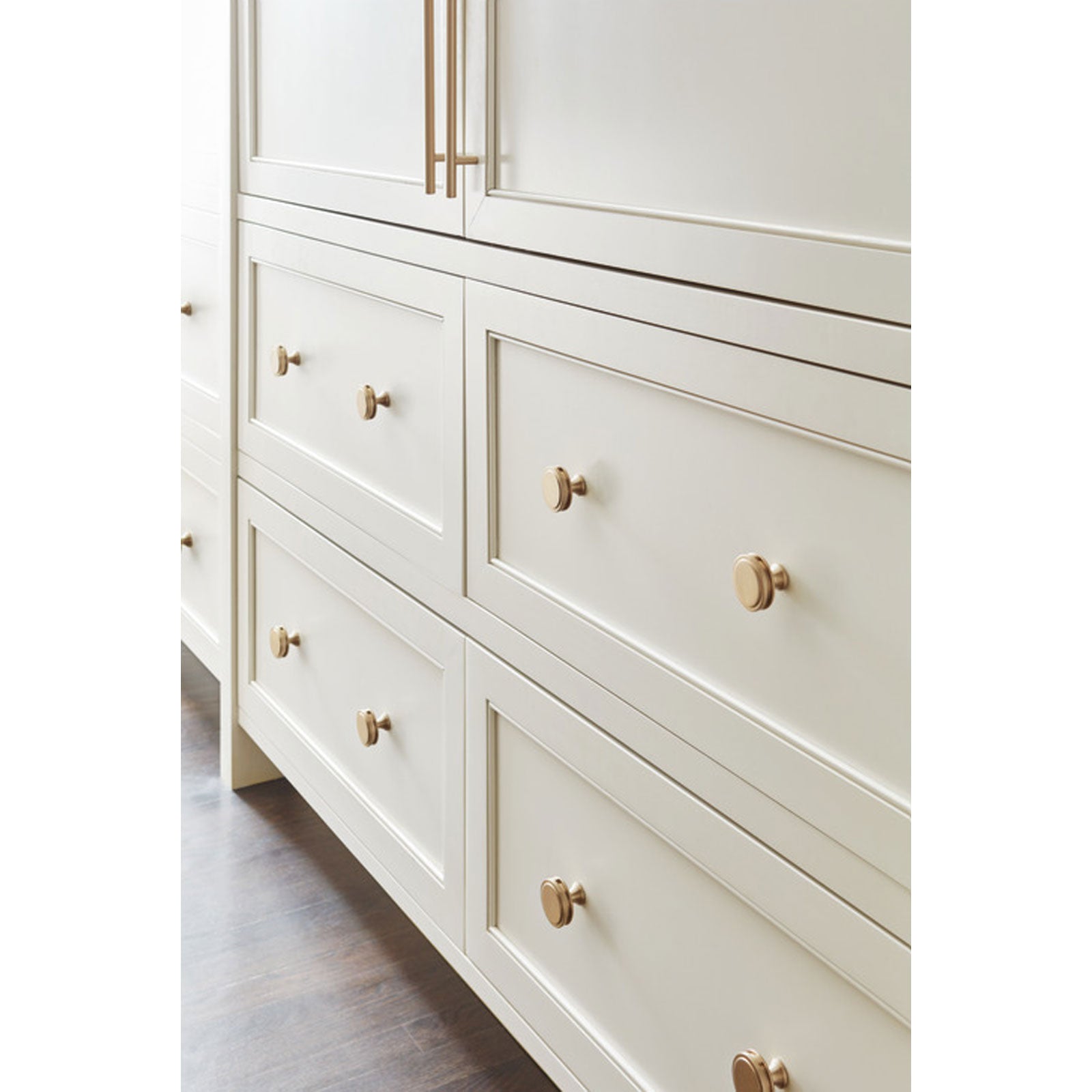 Hafele Amerock Oberon Cabinet Knob - Gold Champagne - 1-3/4