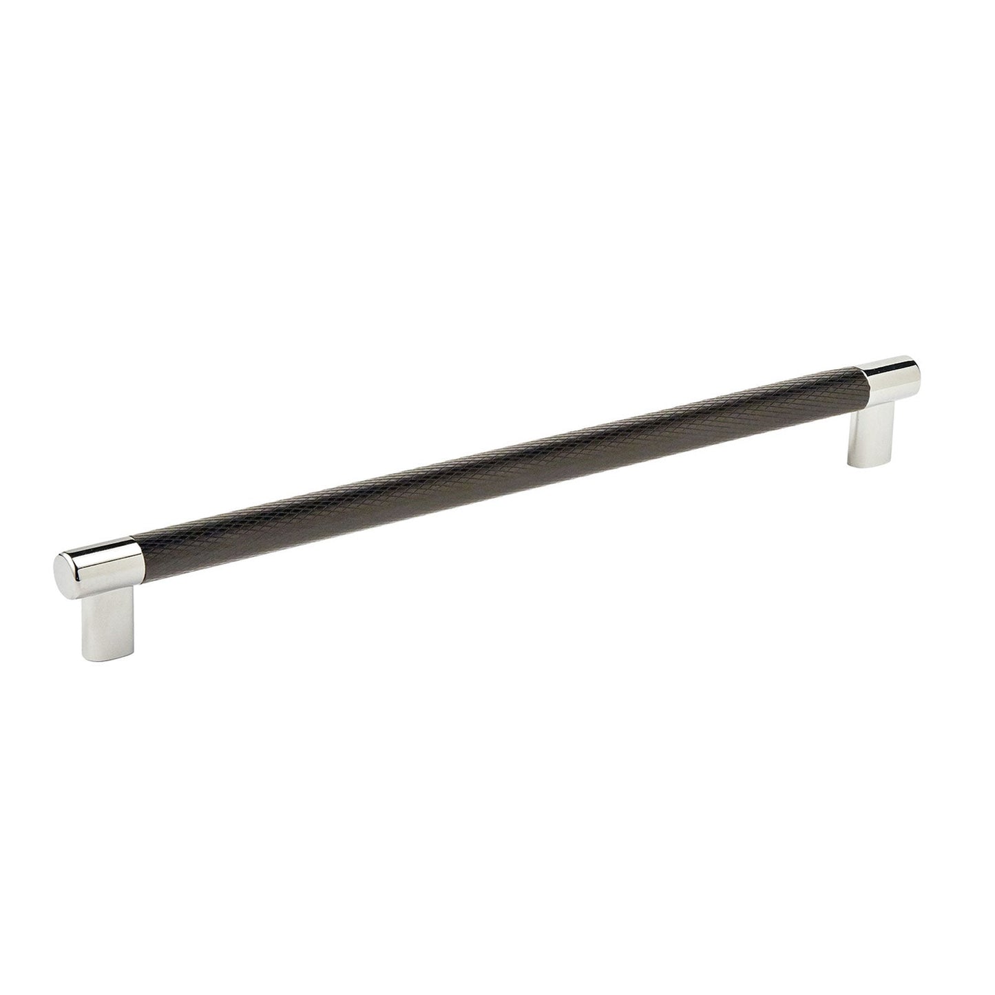 Hafele Amerock Esquire Cabinet Handle - Polished Nickel/Black Bronze