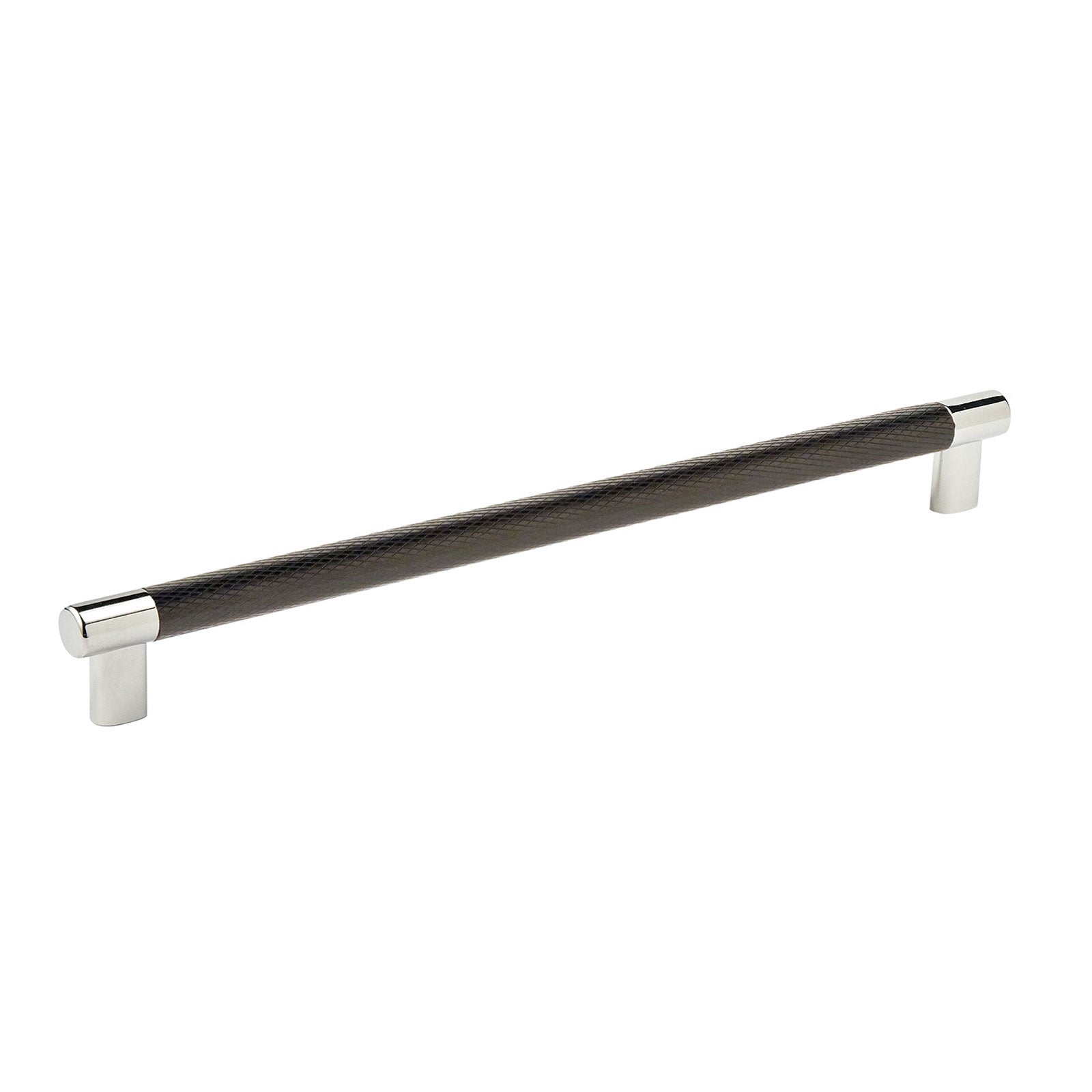 Hafele Amerock Esquire Cabinet Handle - Polished Nickel/Black Bronze
