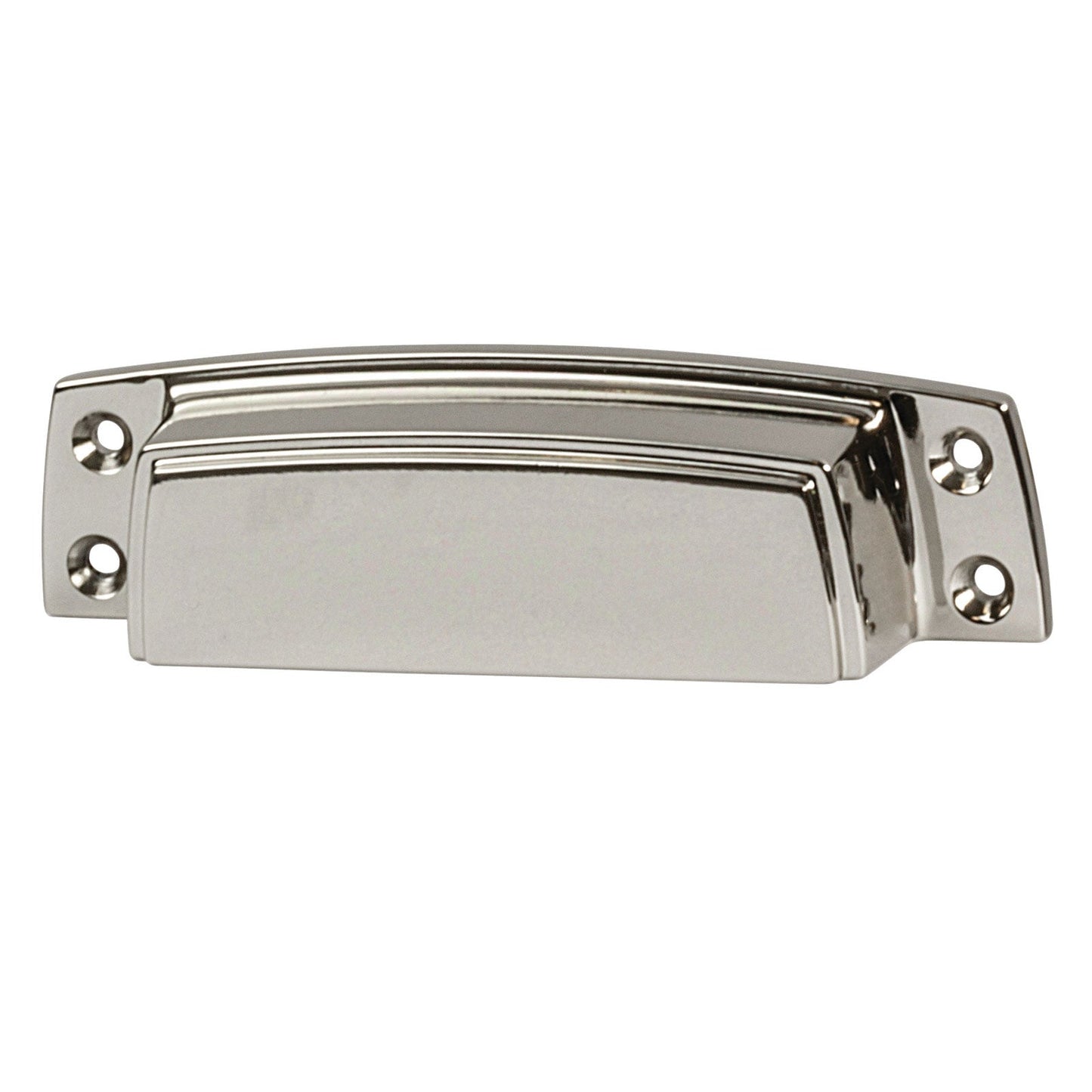 Hafele Amerock Highland Ridge Cabinet Cup Handle - Polished Nickel