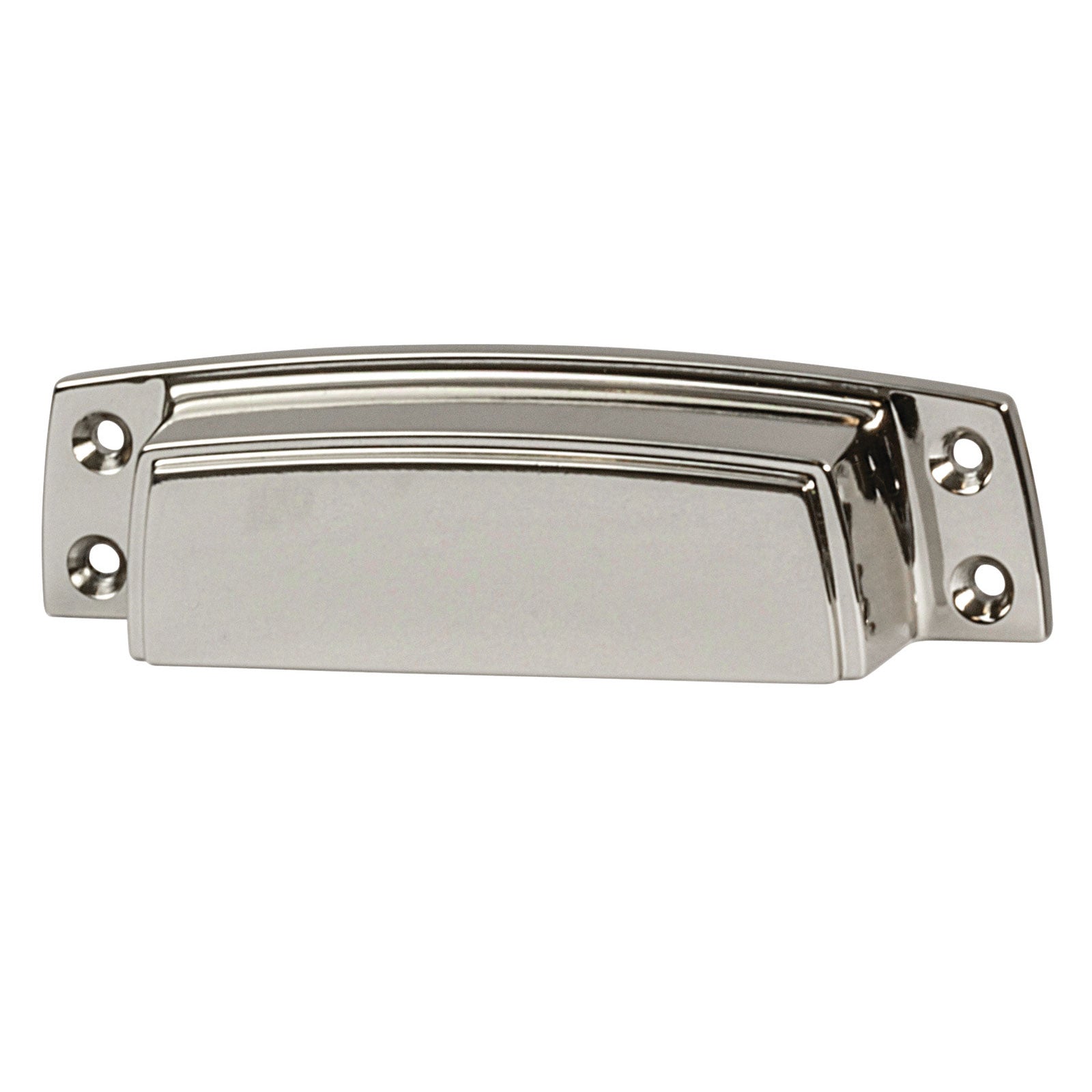 Hafele Amerock Highland Ridge Cabinet Cup Handle - Polished Nickel