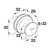 Hafele Amerock Radius Cabinet Knob Illustration